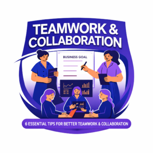 Teamwork & Collaboration – Business Growth Illustration